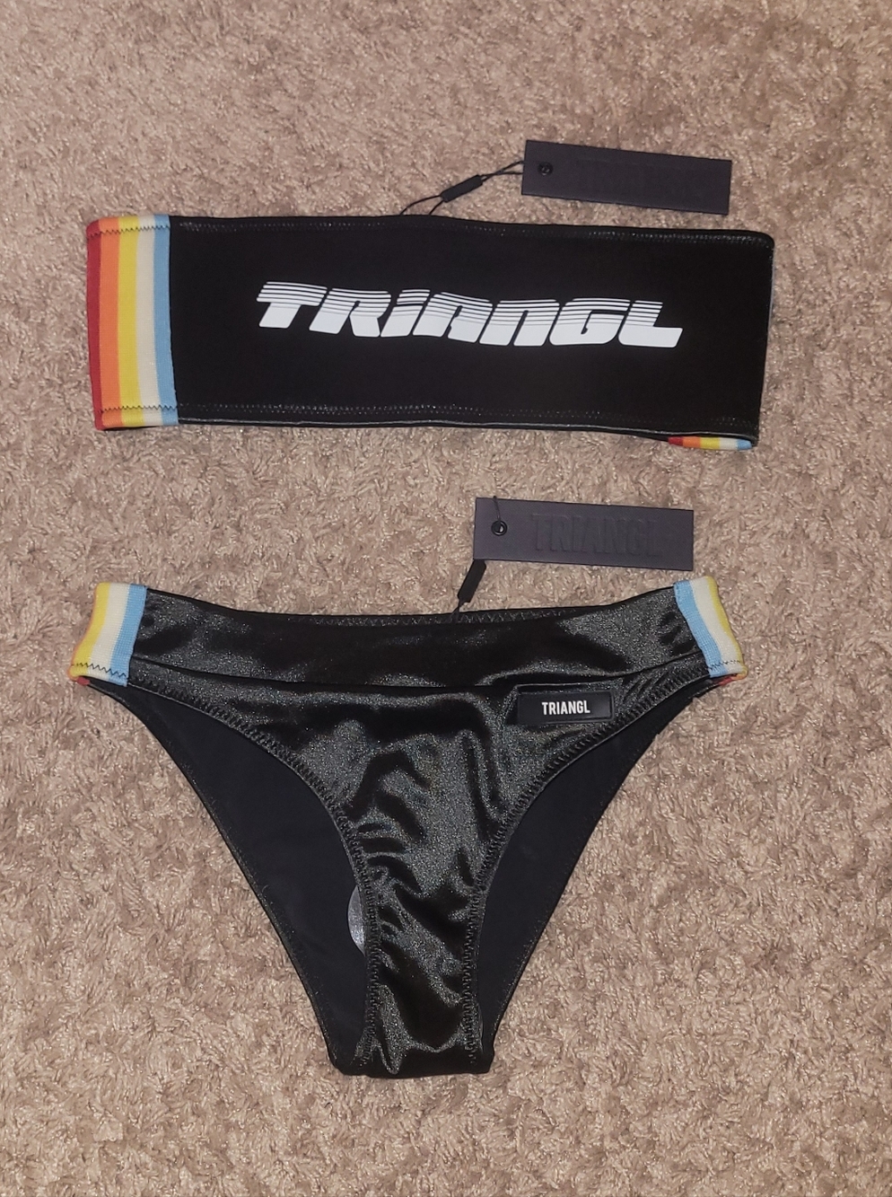 NWT Triangl Strapless Bikini